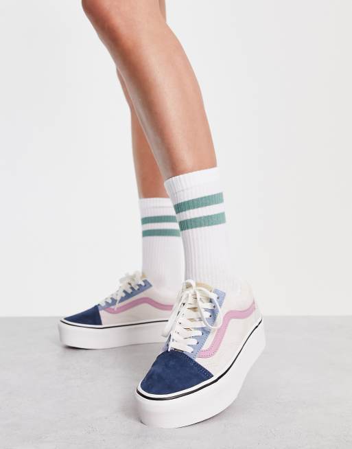 Colorful hot sale vans women