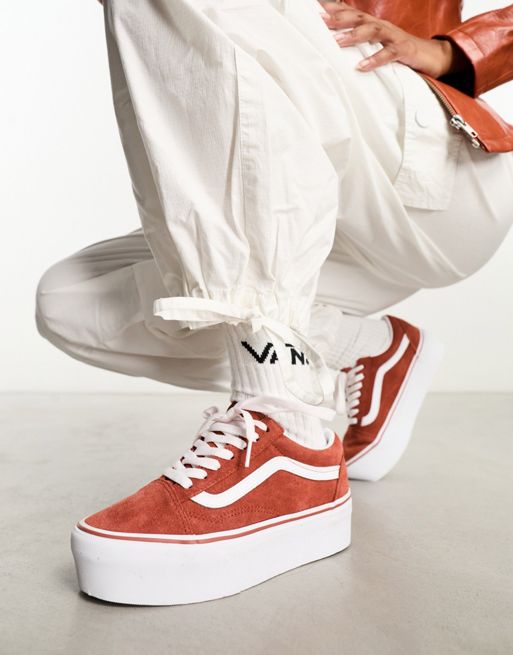 Vans - Old Skool Stackform - Sneakers in diep oranje