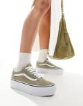 Vans Old Skool stackform sneakers in light tan-Brown