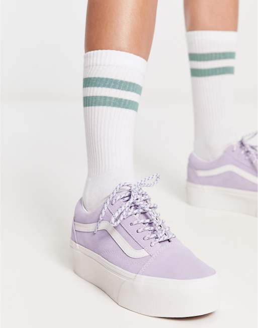 Purple cheap platform vans