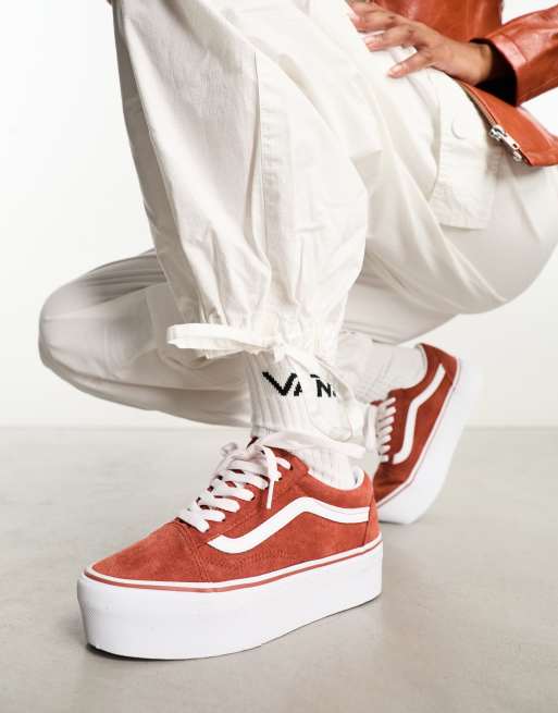 Burnt cheap orange vans