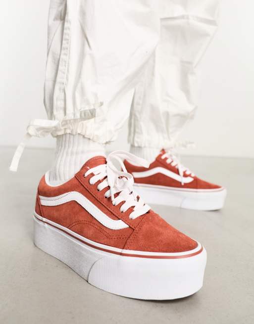 Burnt orange shop vans old skool