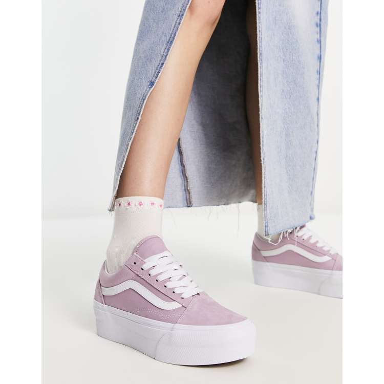 Vans store purple platform