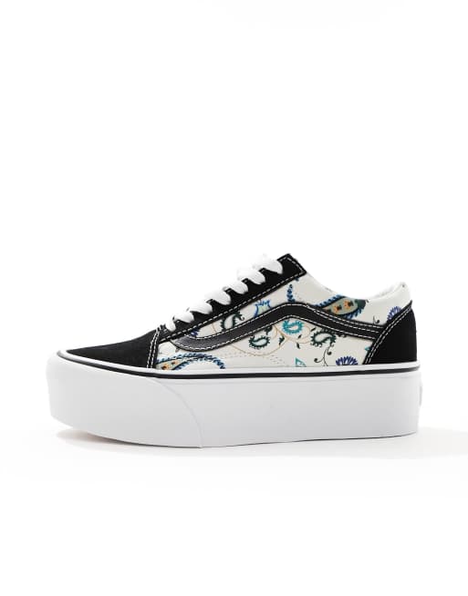 Paisley hot sale print vans