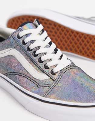 black iridescent vans