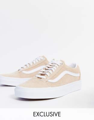 Rationalisatie ik luister naar muziek Th Vans Old Skool Suede Sneakers In Beige Exclusive At Asos-pink | ModeSens