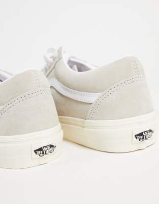 vans beige white