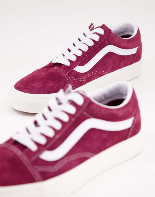 Old Skool Vans in color Madder Brown/Maroon, These