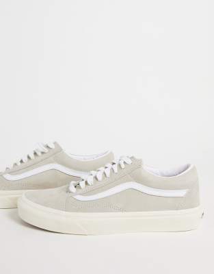 Vans Old Skool suede sneakers in cream | ASOS