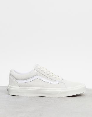 Vans White Og Old Skool Lx Vlt Sneakers In Cream