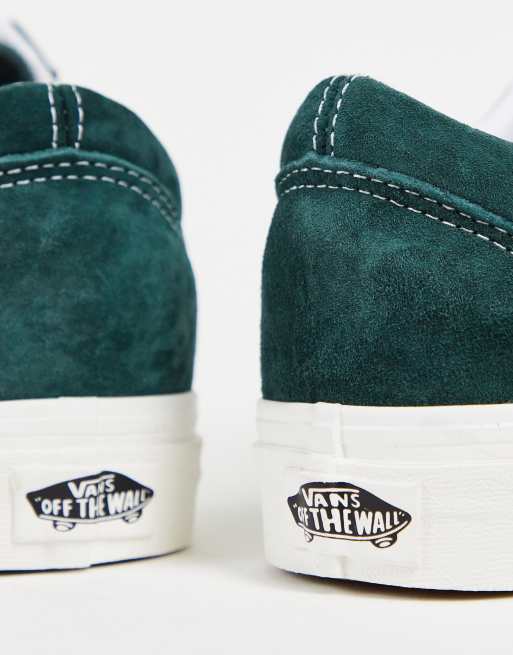 Vans daim vert hot sale