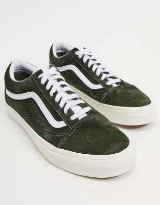 green suede vans