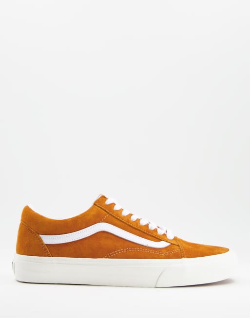 Vans with best sale orange stripe