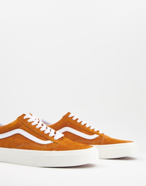 Vans old skool store orange suede