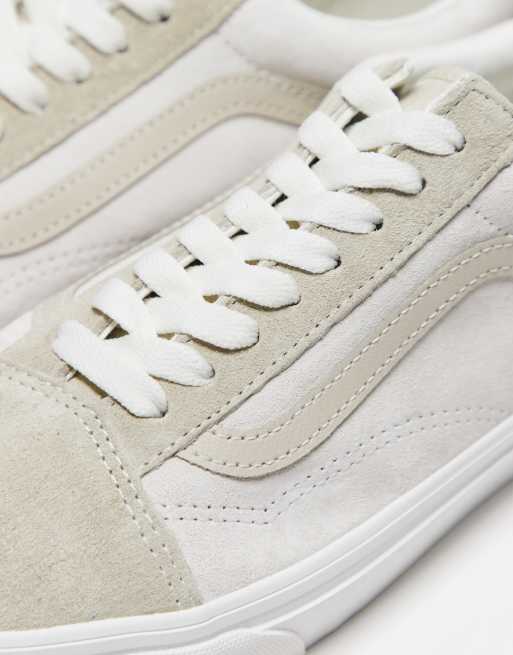 Vans Old Skool Suede sneakers in white and cream