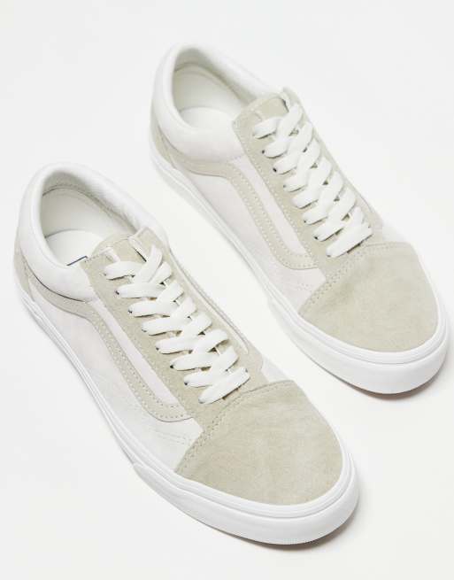 Vans Old Skool Suede sneakers in white and cream