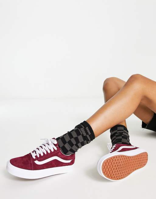 Burgundy and hot sale gold vans