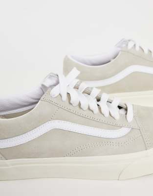 vans cream trainers