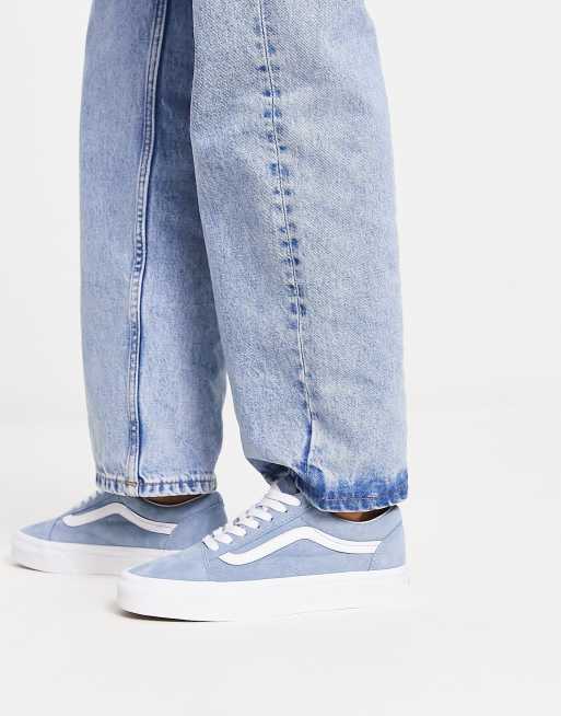 Light blue jean on sale vans