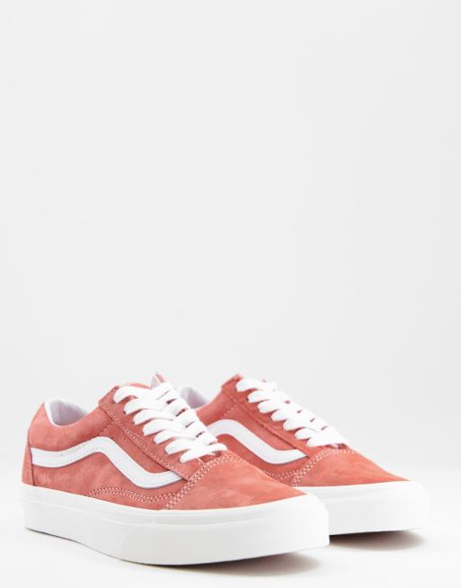 Vans Old Skool suede trainers in terracotta 