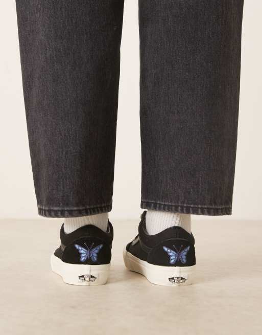 Vans – Old Skool – Svarta sneakers i milleniestil med gepardmönstrade snören, 5 av 5