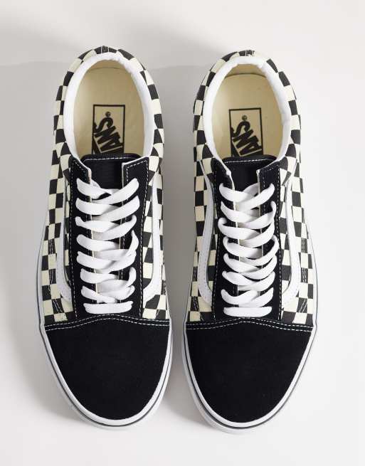Vans – Old Skool – Svartvita, schackrutiga sneakers , 2 av 5