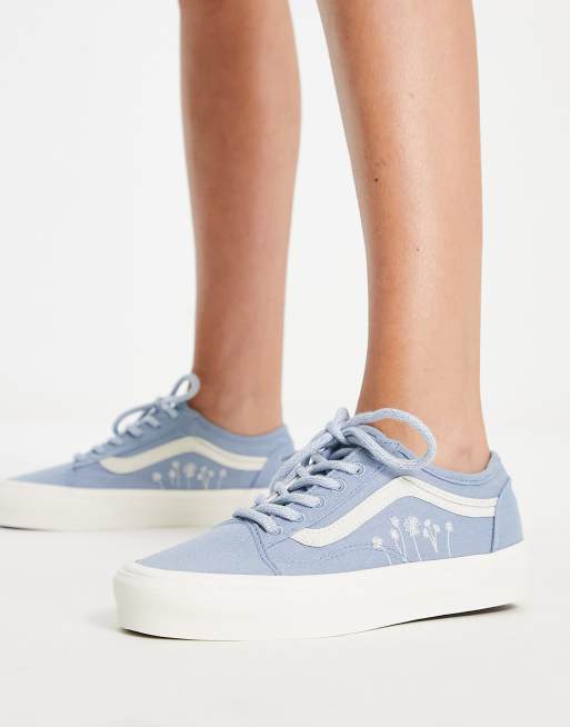 Vans old outlet skool bleu pastel