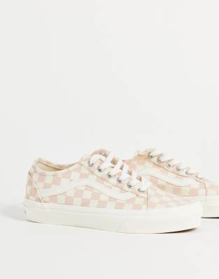 vans damier rose