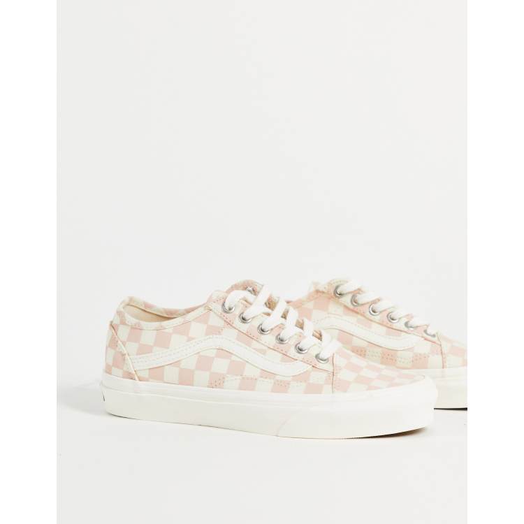 Vans old cheap skool damier rose