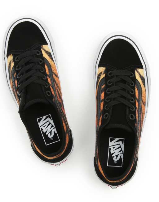 Vans Old Skool Tapered Tiger Sneaker in Schwarz mit Tiger Prints