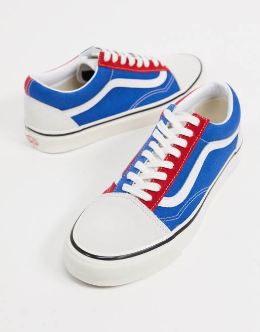 Vans old skool shop rouge et bleu