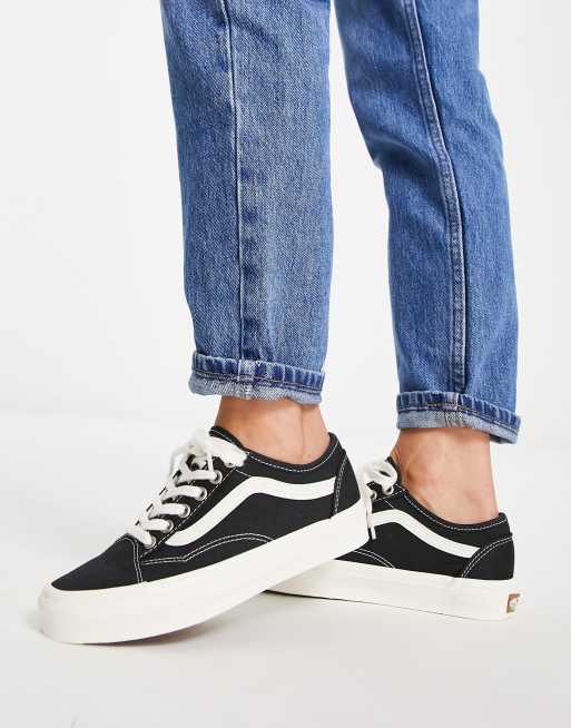 Vans old school nere e clearance bianche