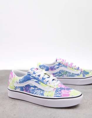 old skool tie dye vans