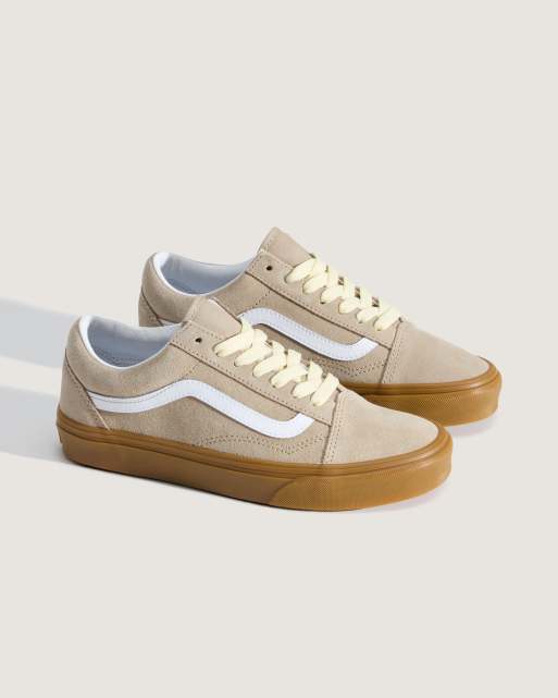 Vans Old skool trainers in beige, 2 of 4