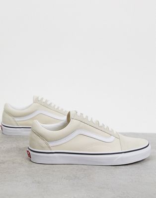 vans old skool birch & true white skate shoes