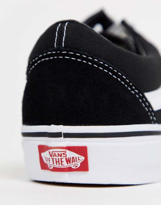 Vans Old Skool trainers in black and white ASOS