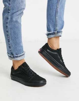 black old skool vans asos