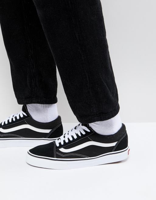 Vans Old Skool Trainers In Black Vd3hy28 Asos