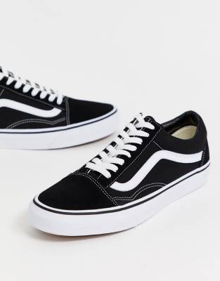 black and white old school vans