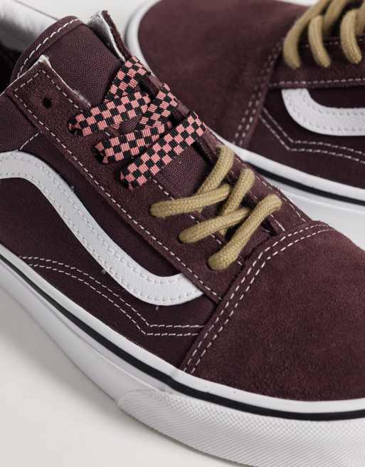 Vans Old Skool trainers in brown, 3 of 5