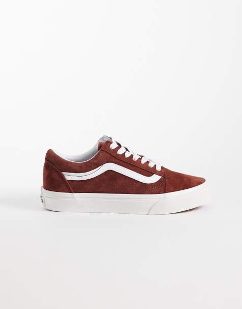 Vans Old Skool trainers in burgundy - view 1