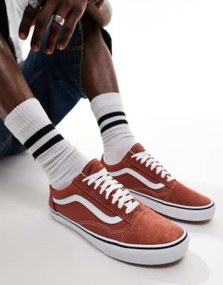 Vans old skool trainers in burnt orange