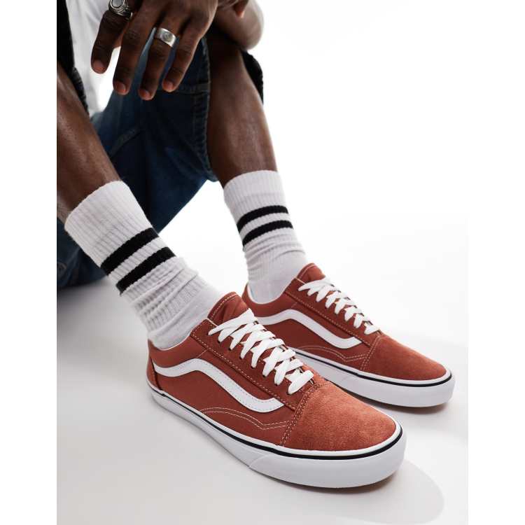 Old skool orange vans online