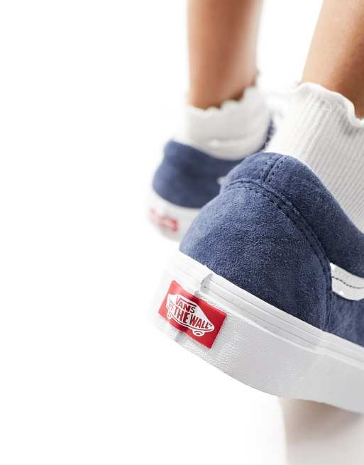 Blue deals denim vans