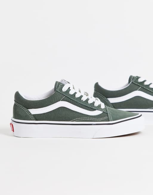 Green and grey vans 2024 shoes