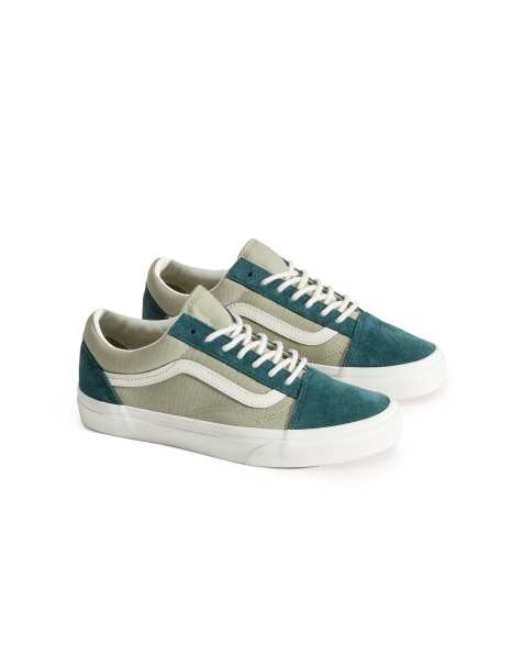 Vans Old skool trainers in green - view 1