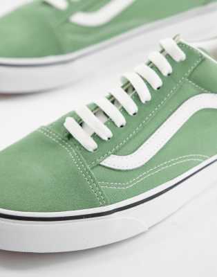 dark green and white checkered vans