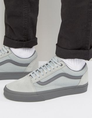 vans old skool trainers grey