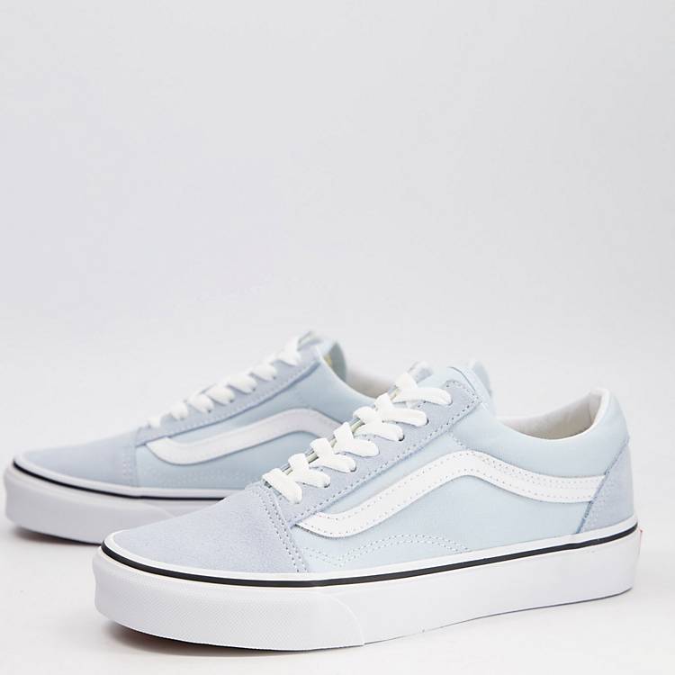 Vans Old Skool trainers in light blue and white | ASOS