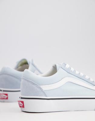 light blue low top vans